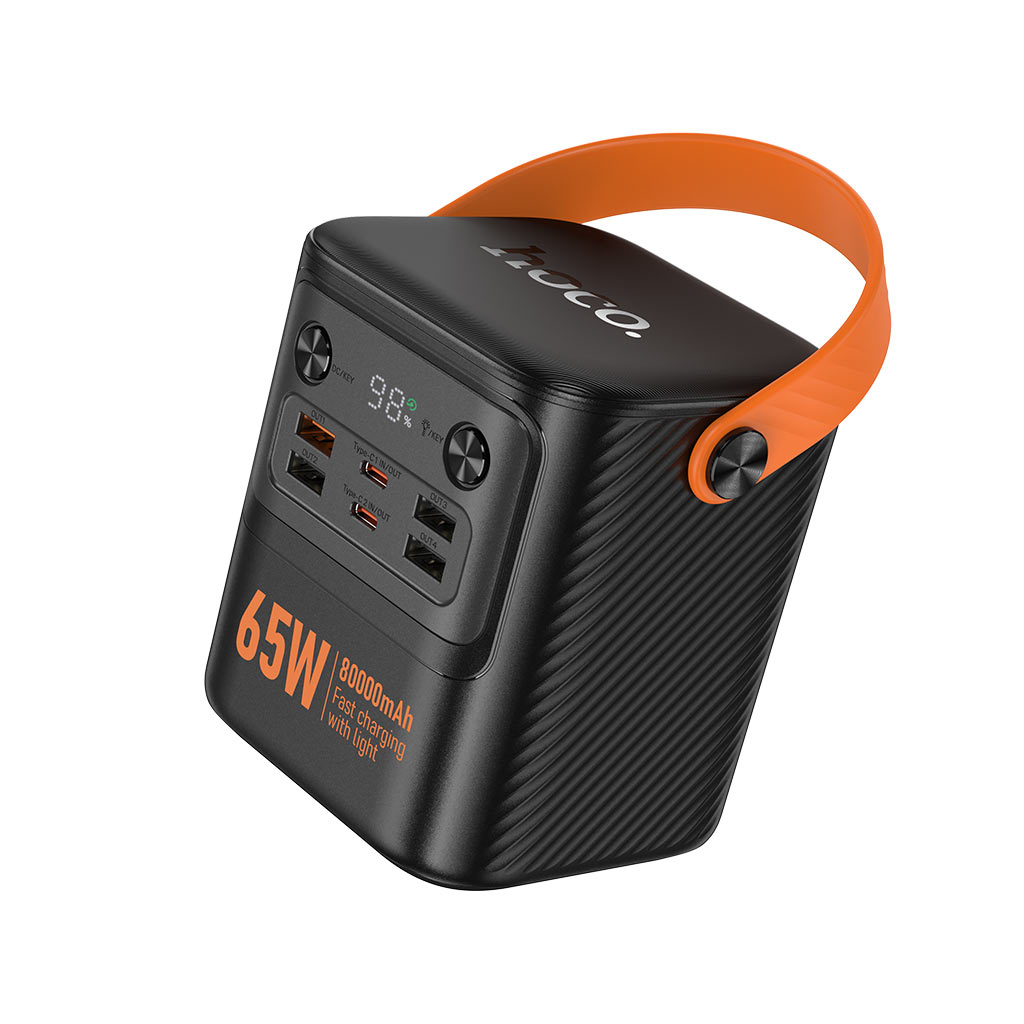 Батарея універсальна HOCO 80000mAh Pro Tough PD/65W Black (J152 / 714982)