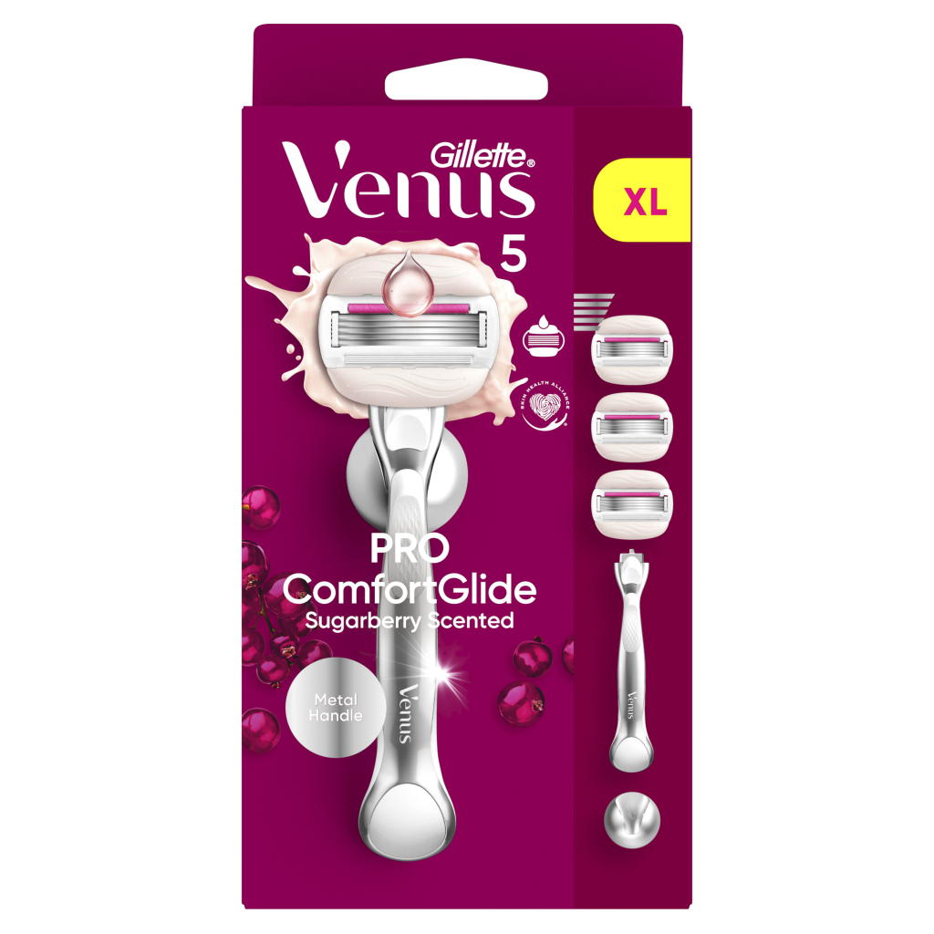 Бритва Gillette Venus PRO ComfortGlide Sugarberry Scented з 3 змінними картриджами + Гачок (8700216970020)