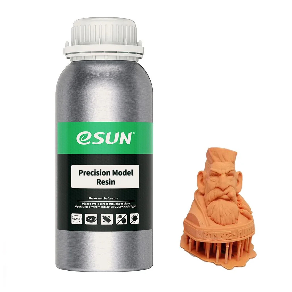 Фотополімерна смола eSUN Resin Precision UV/LCD Orange Red 0,5kg (PRECISION MODEL RESIN OR500G)