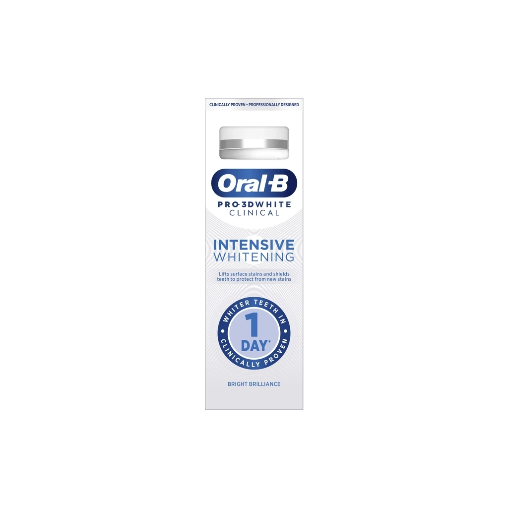 Зубна паста Oral-B Pro-3D White Clinical Intensive Whitening Яскравий блиск 75 мл (8700216922807)