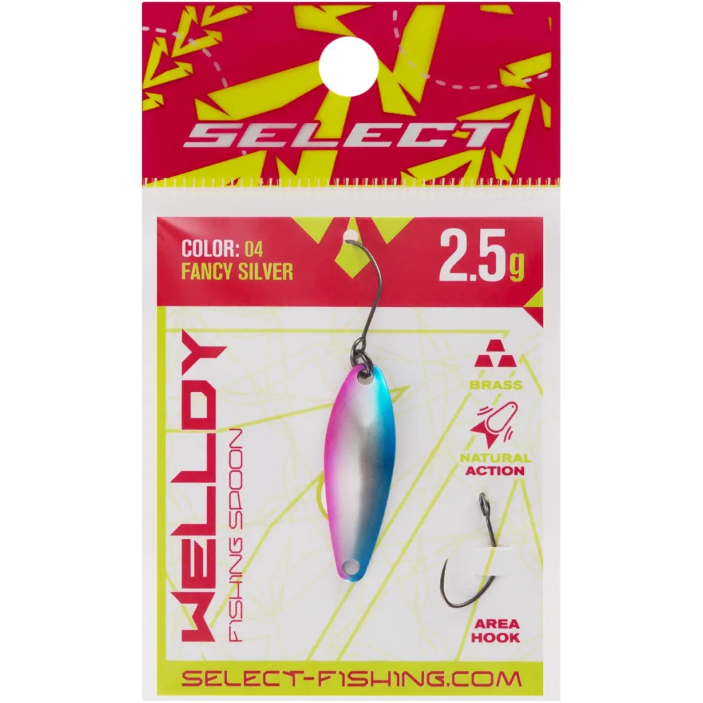 Блешня Select Welldy 2.5g 31mm 04 Fancy Silver (1870.81.01) Блешня Select Welldy 2.5g 31mm 04 Fancy Silver (1870.81.01)