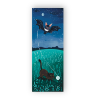 Bookmarks for books by Lyutsink "Bat and Kitten. Game" 1 pc. (LK000000037) (2000000000037)
