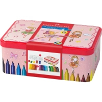 Felt-tip pens Faber-Castell Ballerina in a metal box Connector Fasten together 33 colors (26537)