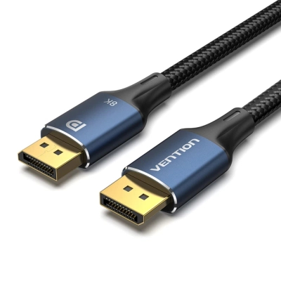 Кабель мультимедійний DisplayPort M to DisplayPort M 1.0m 8K60Hz blue Vention (HCELF)