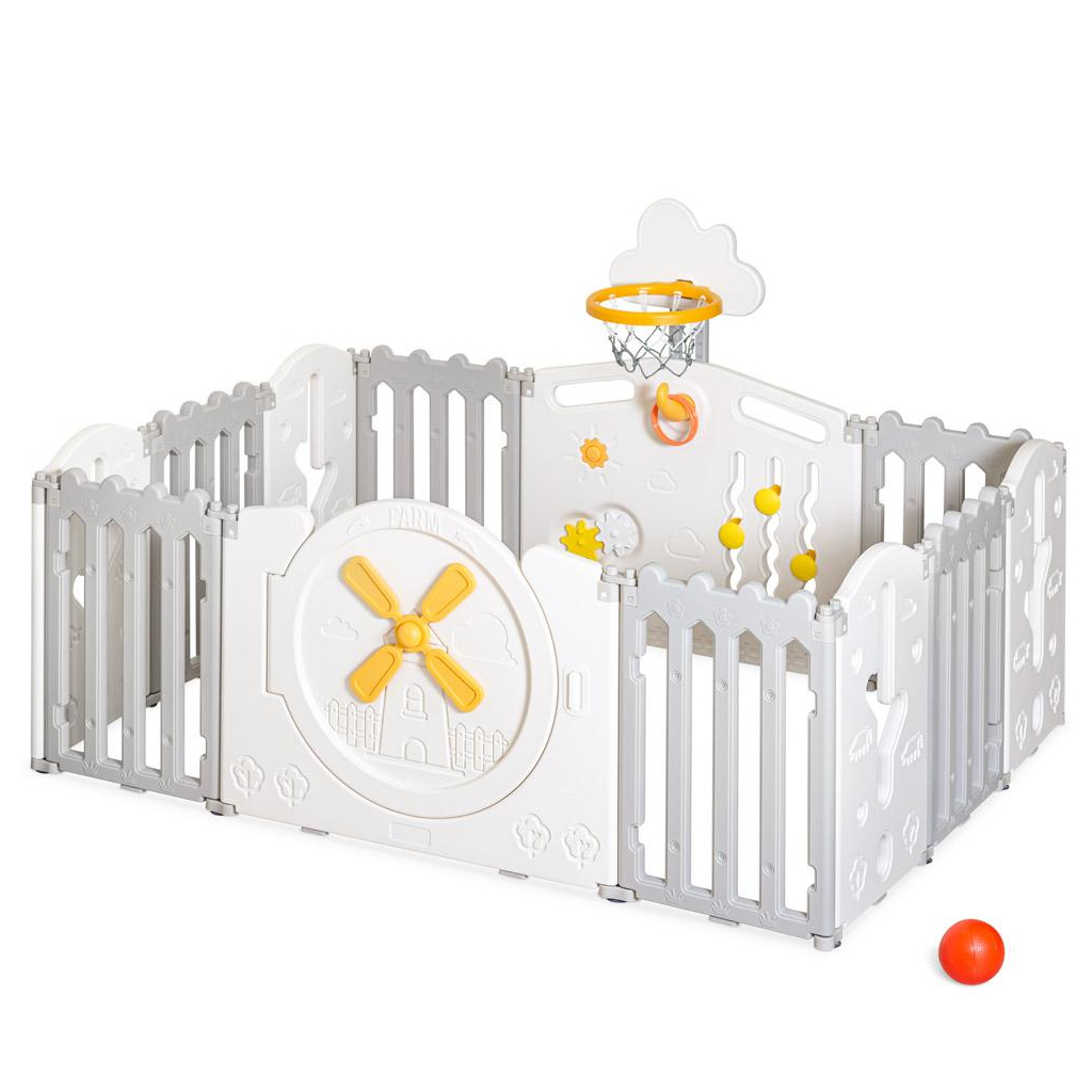 Дитячий манеж Mealux трансформер 4 в 1 (KD-C051 Grey/White) Дитячий манеж Mealux трансформер 4 в 1 (KD-C051 Grey/White)