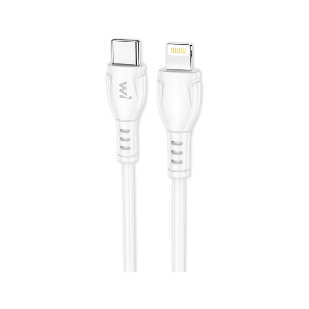 Дата кабель USB-C to Lightning 1.0m PD PVC white Wibrand (WI.DC/BO1W-CL) Дата кабель USB-C to Lightning 1.0m PD PVC white Wibrand (WI.DC/BO1W-CL)