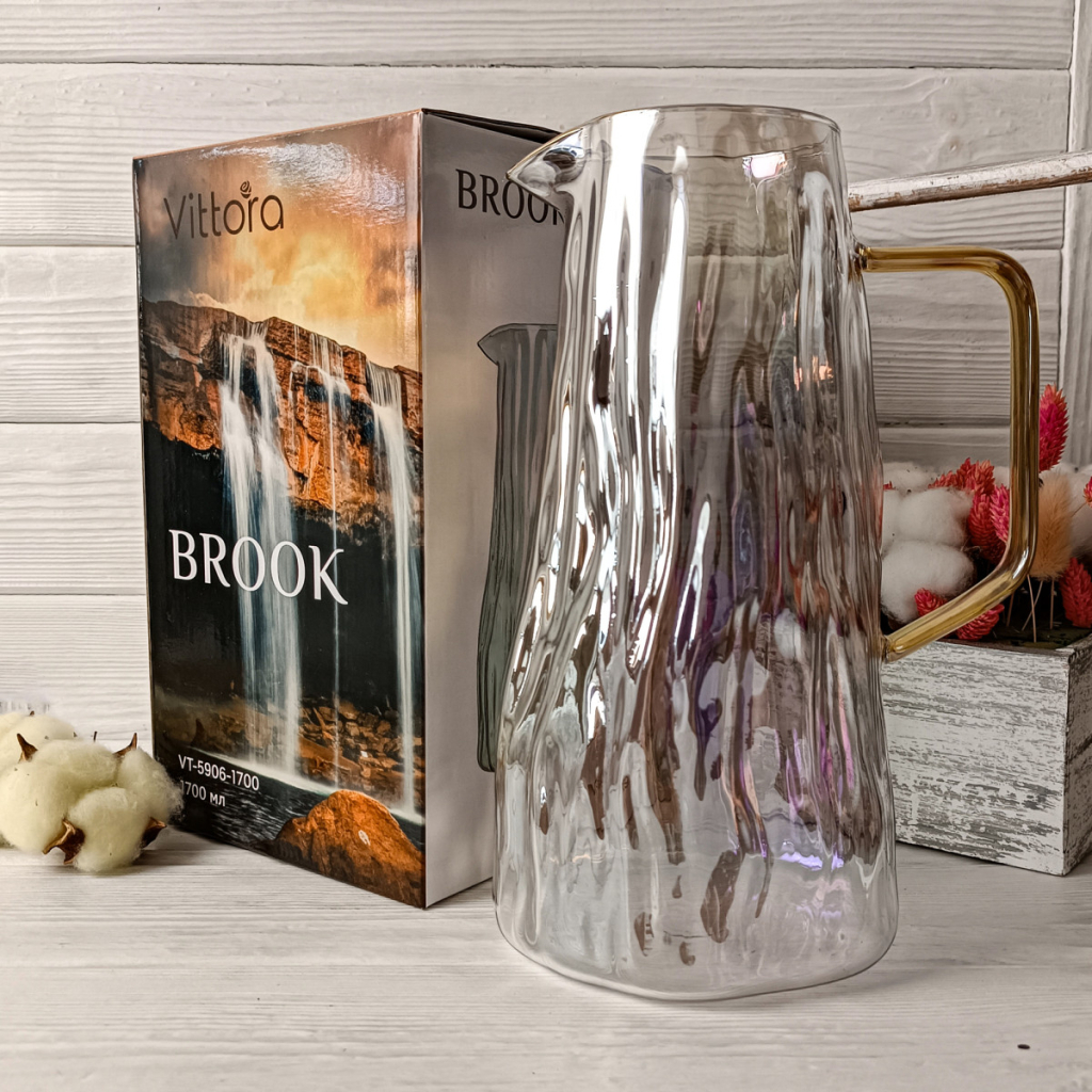 Глечик Vittora Brook 1,7 л (VT-5906-1700) Глечик Vittora Brook 1,7 л (VT-5906-1700)