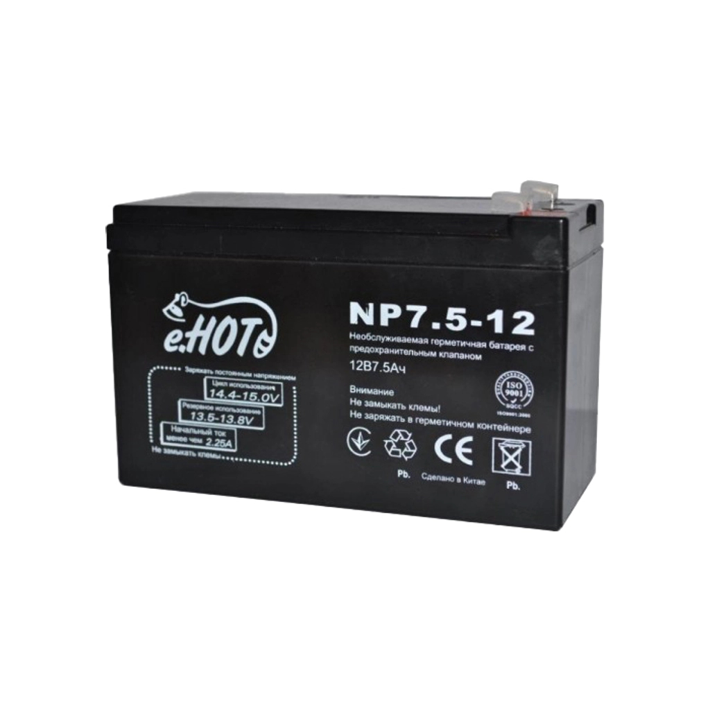 Батарея до ДБЖ Enot 12В 7.5 Ач (NP7.5-12)
