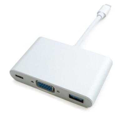 EXTRADIGITAL USB Type-C to VGA/USB 3.0/Type-C port replicator (0.15m) (KBV1690)