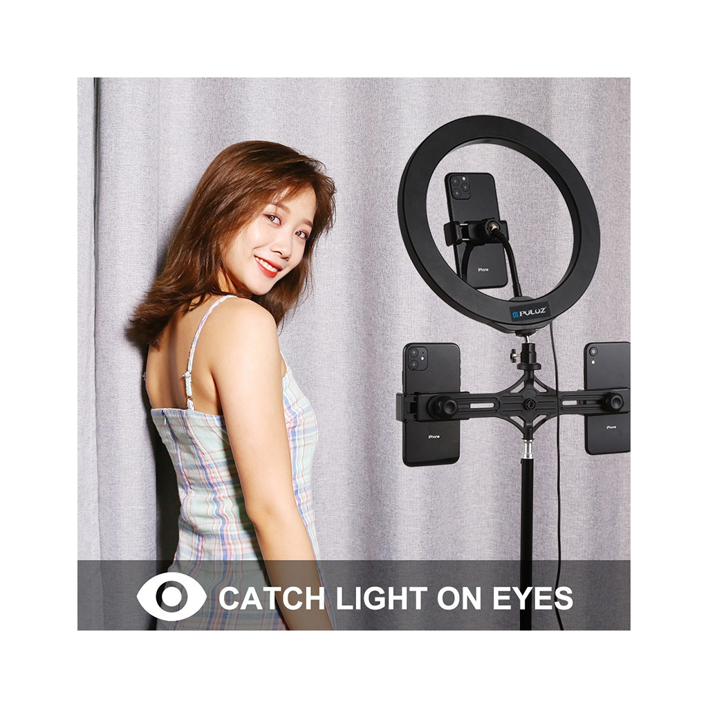 Набір блогера Puluz Ring USB LED lamp 10"+ tripod 1.1m (PKT3053B)