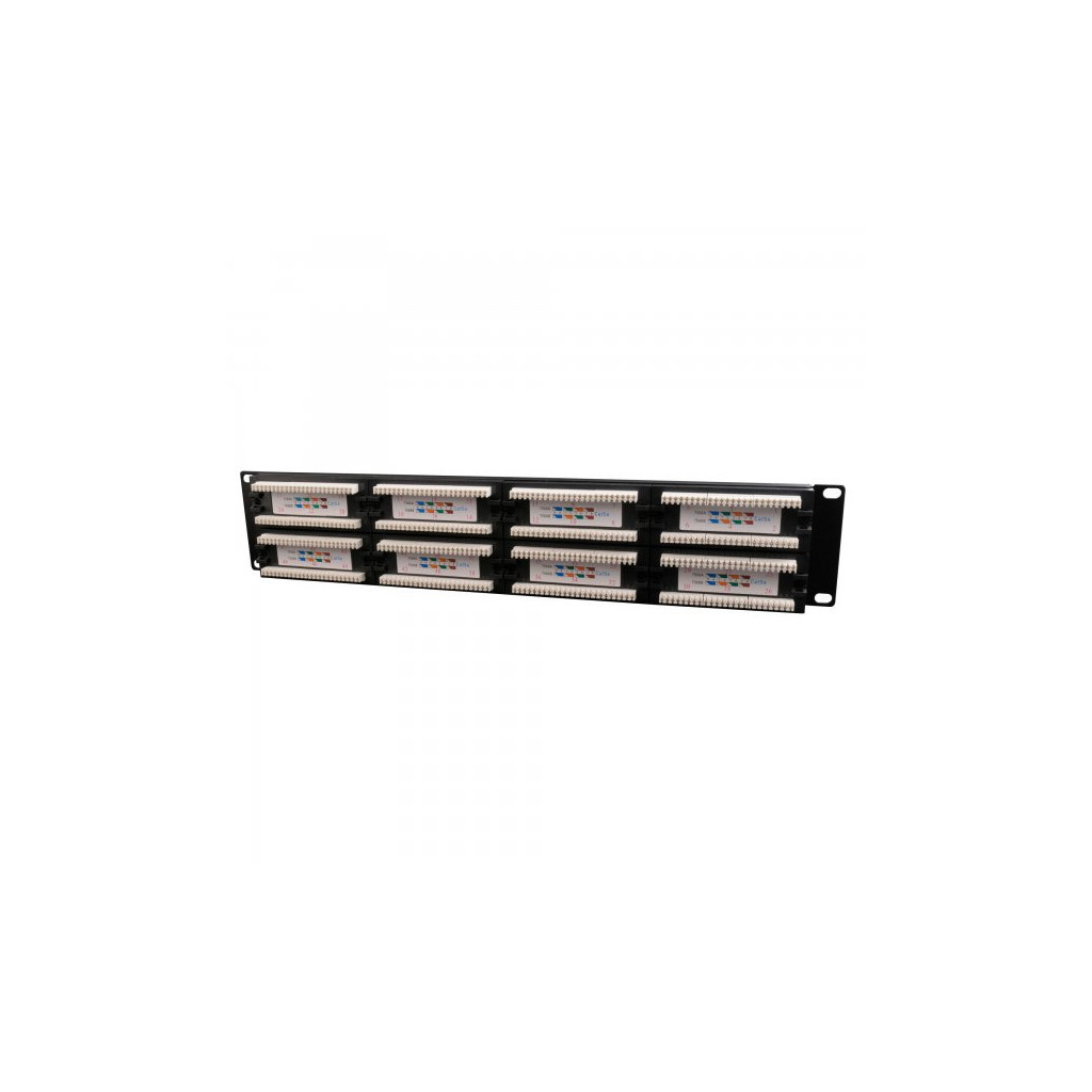 Патч-панель 19" 48xRJ-45 UTP cat.5е, 2U, тип 110 Cablexpert (NPP-C548CM-001)