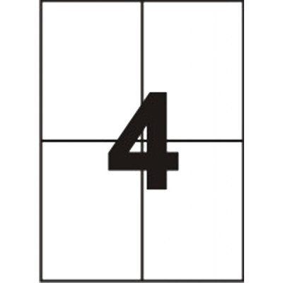 Tama self-adhesive label 105x148 (4 per sheet) c/cl (100 sheets) (17786)