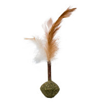 Toy for cats Eastland Cone with feathers and matatabi 3x6.5 cm (6970115703148)