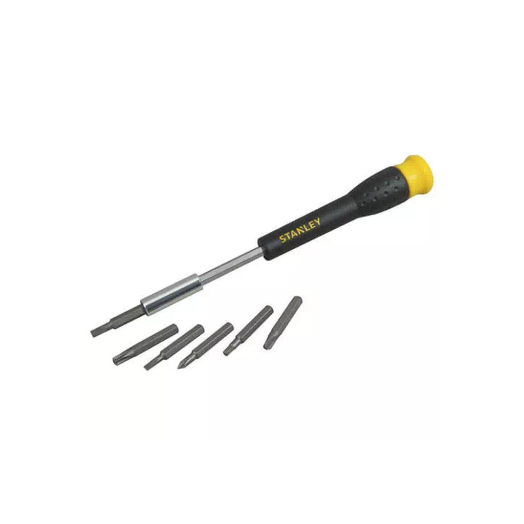 Набір викруток Stanley з бітами Phillips, Pozidriv, Torx, Slotted, Sl1, Ph00, Pz0, Т5, ТТ10, L = 25 мм, 33 шт, кейс (STHT0-62634)