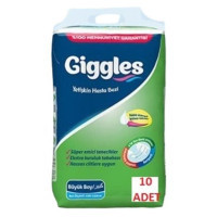 Diapers for adults Giggles Large (100-150 cm) 10 pcs (8680131205509)