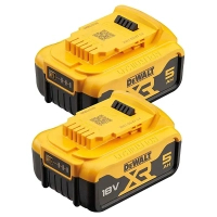 Battery for power tools DeWALT 18 V XR Li-lon 5Ah, 2 pcs., 1.3 kg (DCB184P2)
