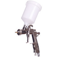 Auarita paint sprayer from the LVMP 0.8 mm compressor, with an upper layer tank. (K-350-0.8)