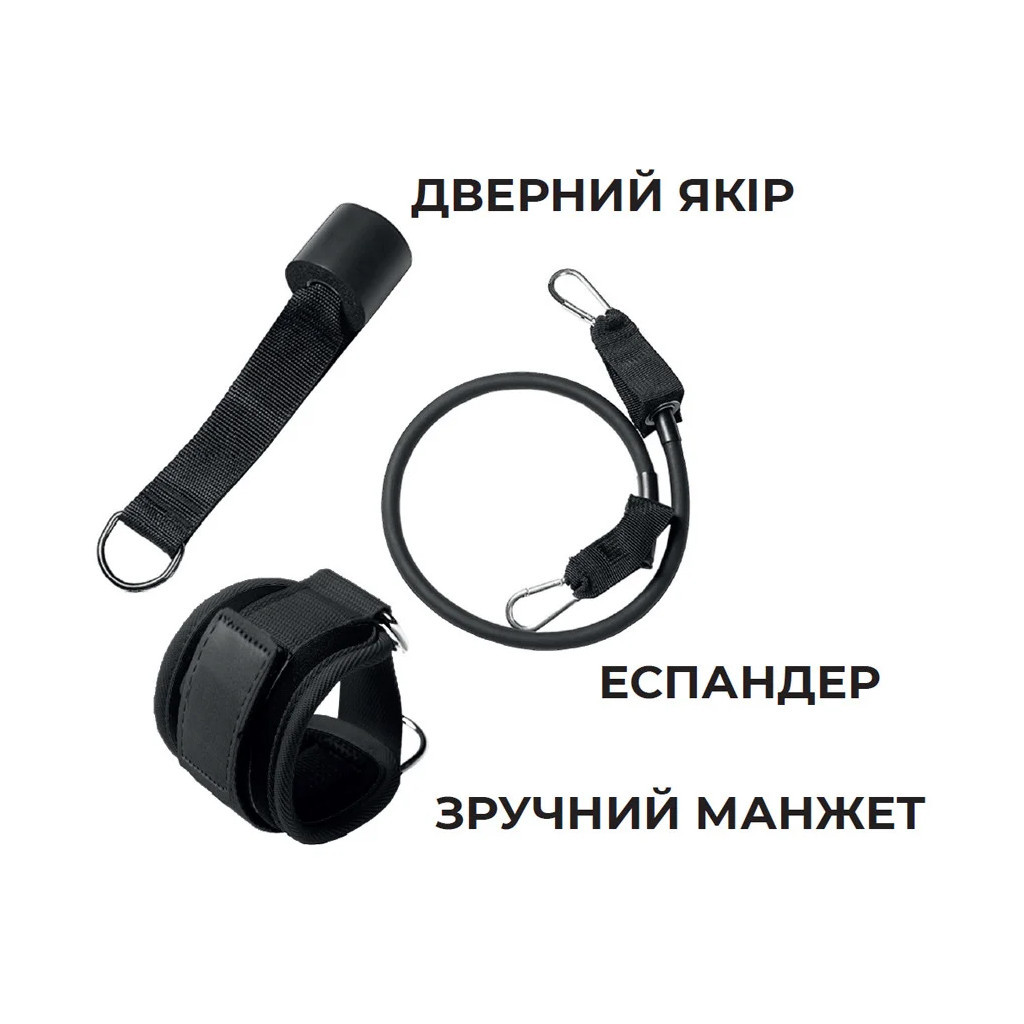 Манжета для тяги PowerPlay 4334 Чорна (PP_4334_Black)