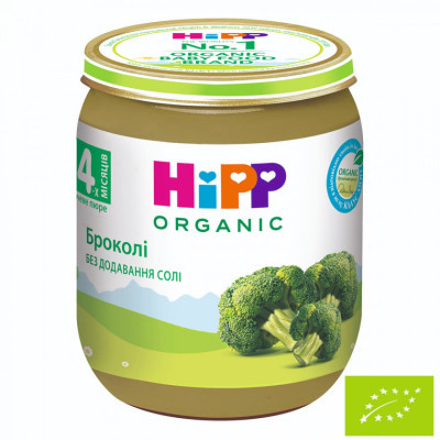 Дитяче пюре HiPP Перше дитяче броколі 125 г (1424132)