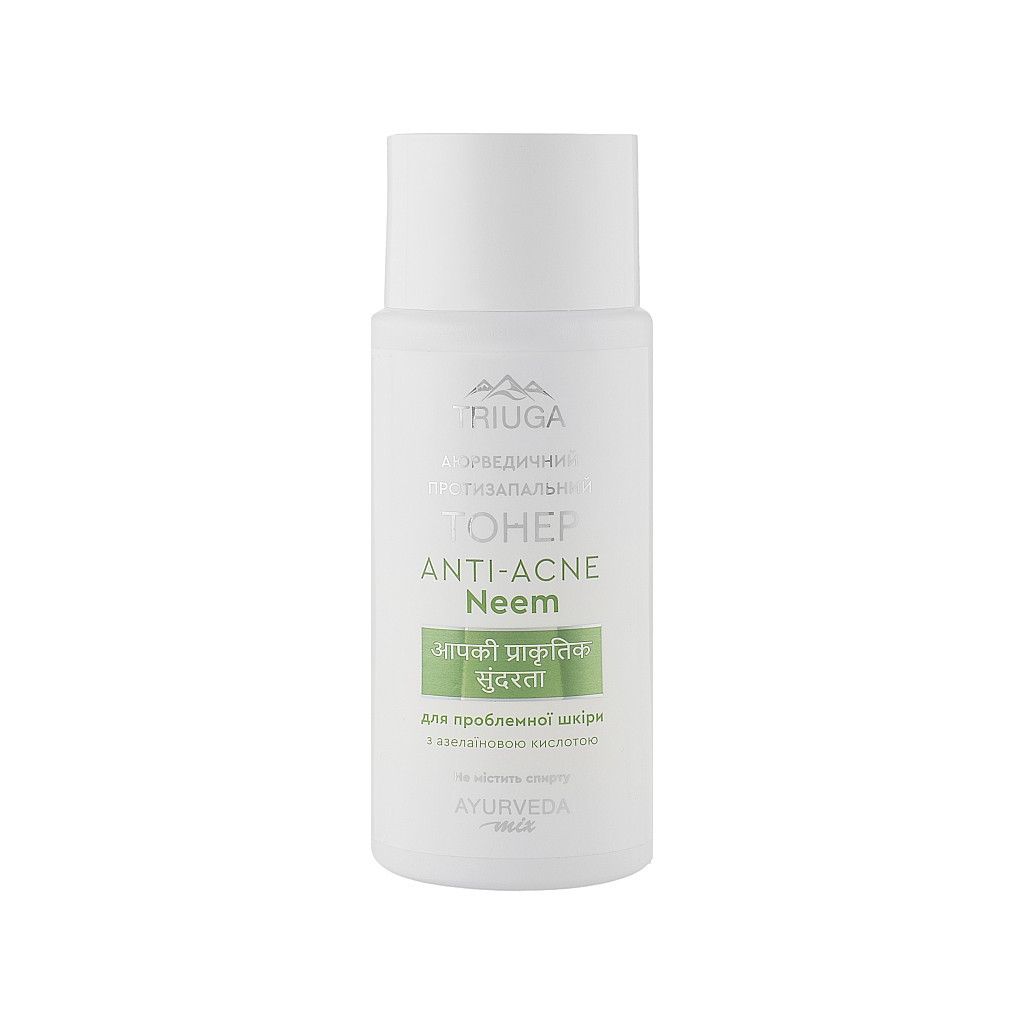 Тонік для обличчя Triuga Ayurveda Mix Anti-Acne Neem Аюрведичний Протизапальний для проблемної шкіри 200 мл (4820164641613)