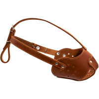 Muzzle for dogs Collar (staff) brown (06246)