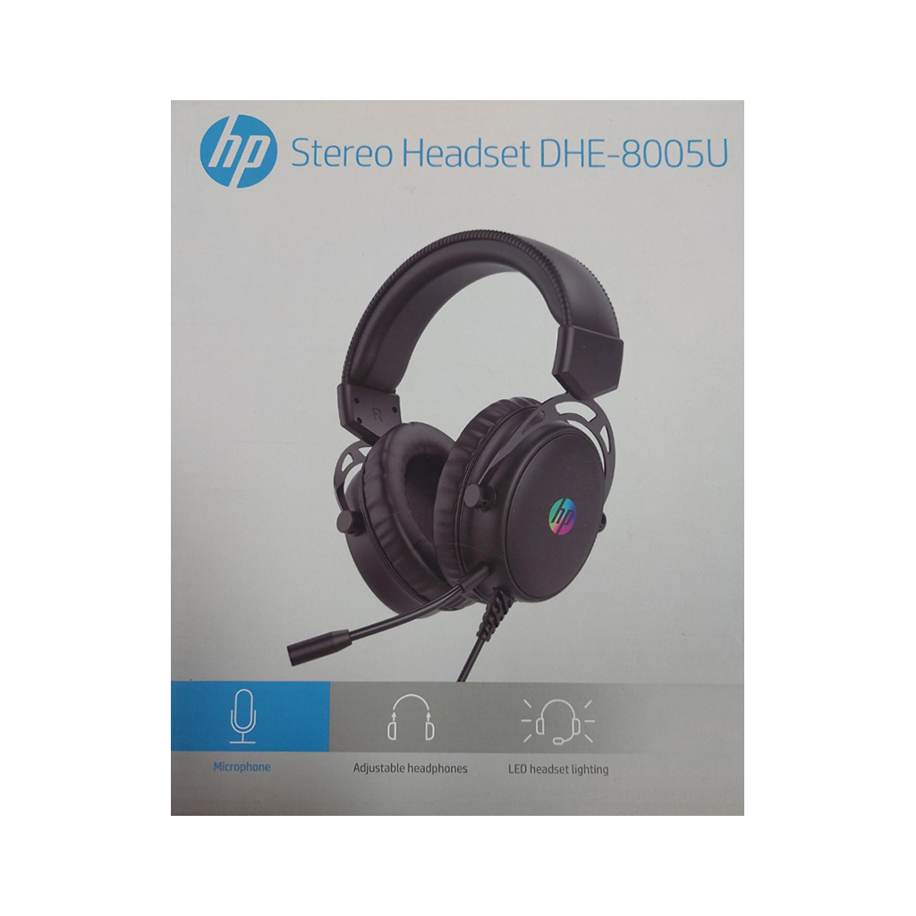 Навушники HP DHE-8005 RGB Black (DHE-8005U) Навушники HP DHE-8005 RGB Black (DHE-8005U)