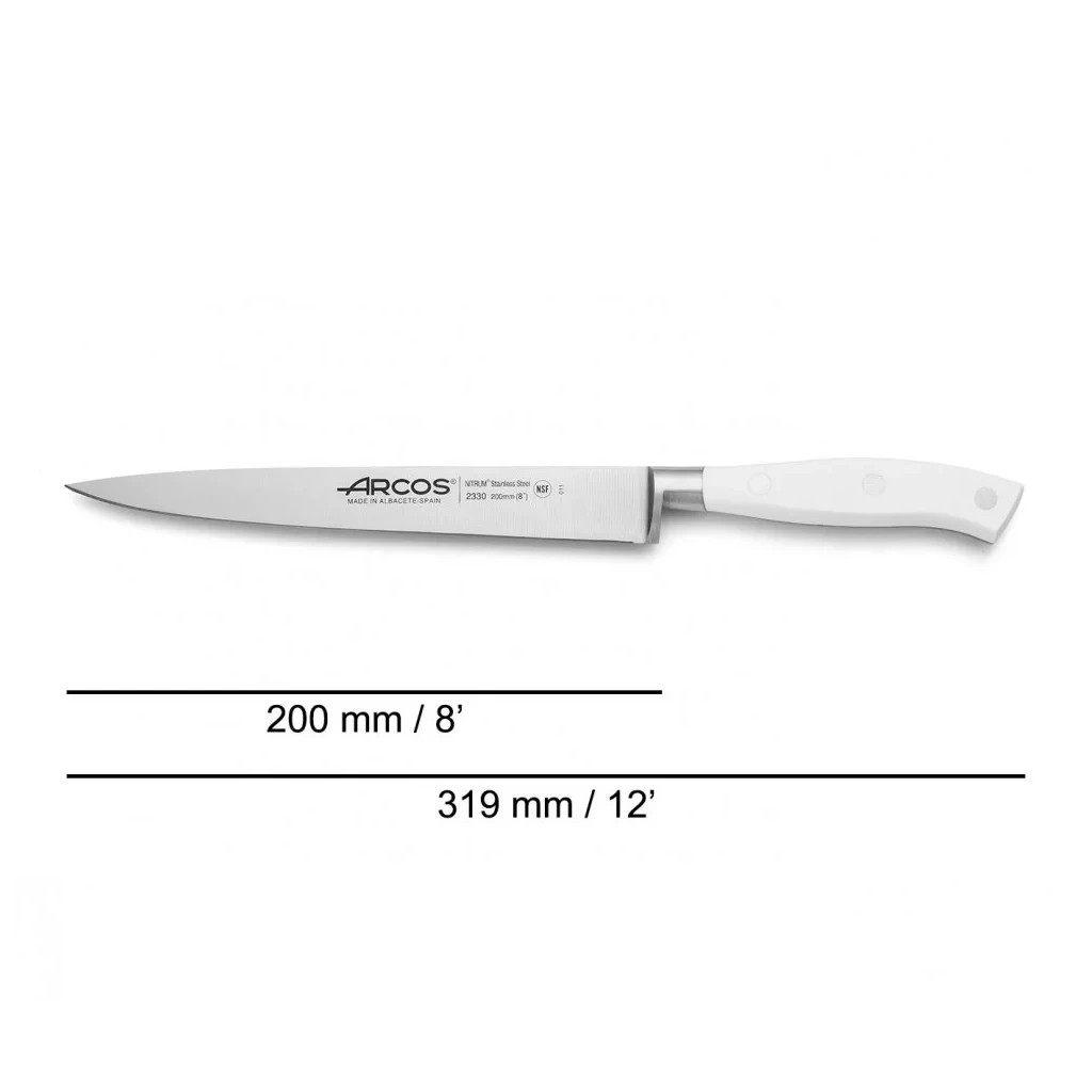 Кухонний ніж Arcos Riviera філейний 200 мм White (233024) Кухонний ніж Arcos Riviera філейний 200 мм White (233024)