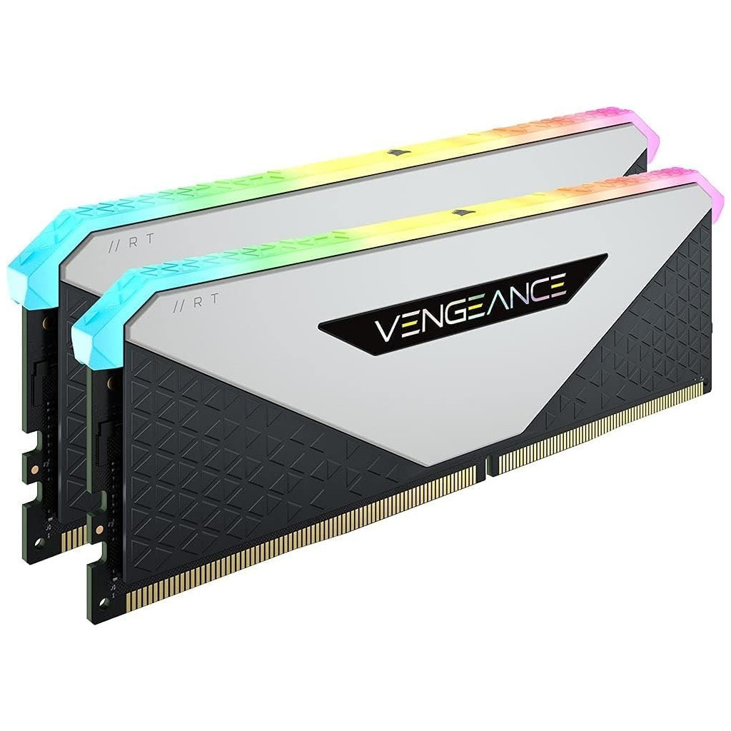 Модуль пам'яті для комп'ютера DDR4 32GB (2x16GB) 3600 MHz Vengeance RGB RT White Corsair (CMN32GX4M2Z3600C18W) Модуль пам'яті для комп'ютера DDR4 32GB (2x16GB) 3600 MHz Vengeance RGB RT White Corsair (CMN32GX4M2Z3600C18W)