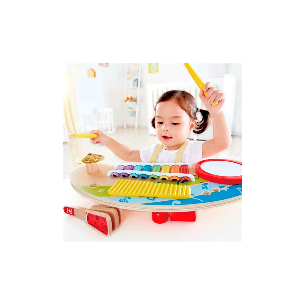 Музична іграшка Hape Дитячий ксилофон Міні-оркестр 5 в 1 (E0612)