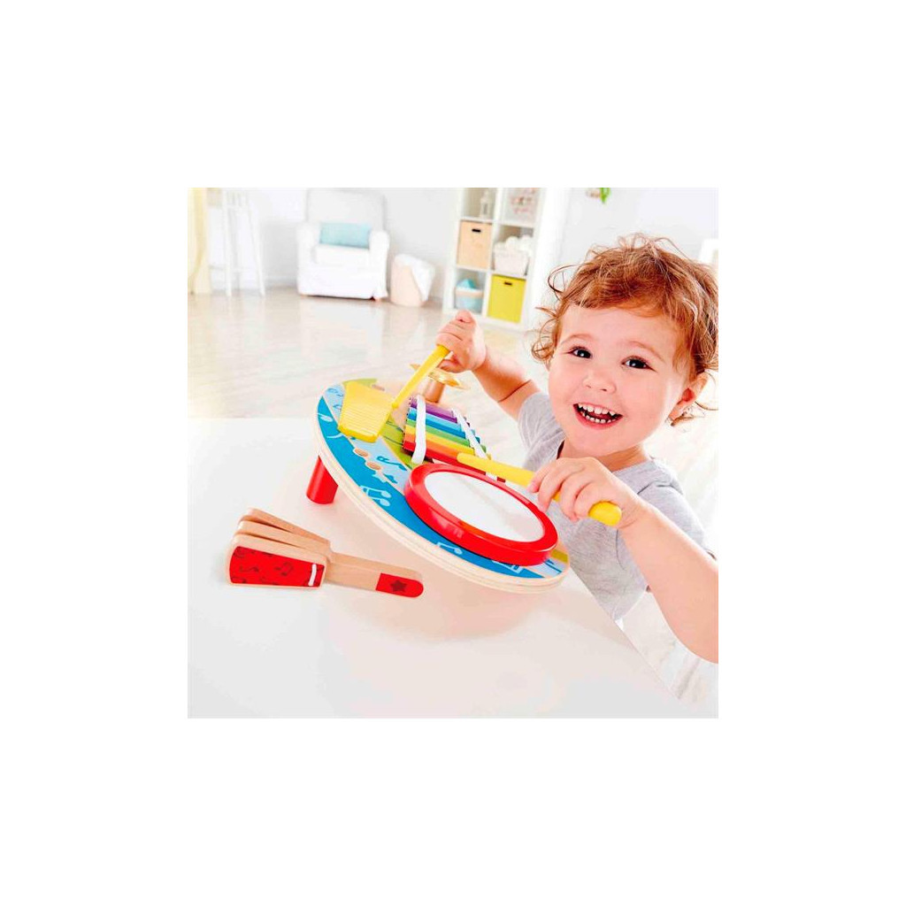 Музична іграшка Hape Дитячий ксилофон Міні-оркестр 5 в 1 (E0612)