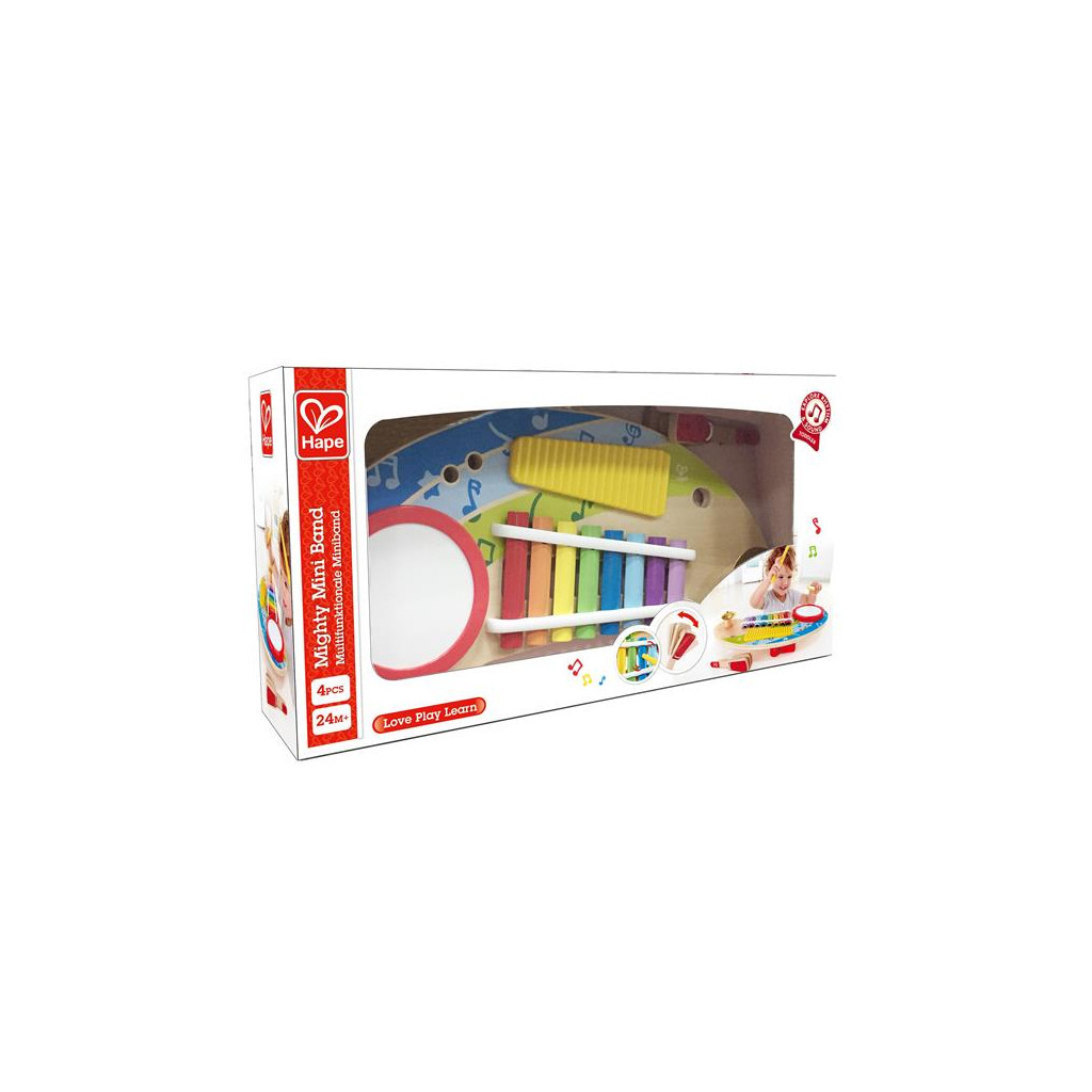 Музична іграшка Hape Дитячий ксилофон Міні-оркестр 5 в 1 (E0612)