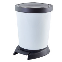Garbage container Aleana With pedal White 10 l (aln 124065/white)