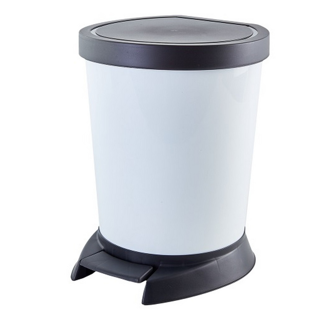 Контейнер для сміття Алеана З педаллю Білий 10 л (алн 124065/білий)
