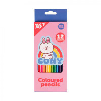 Colored pencils Yes 12 pcs Line Friends pink (290718)