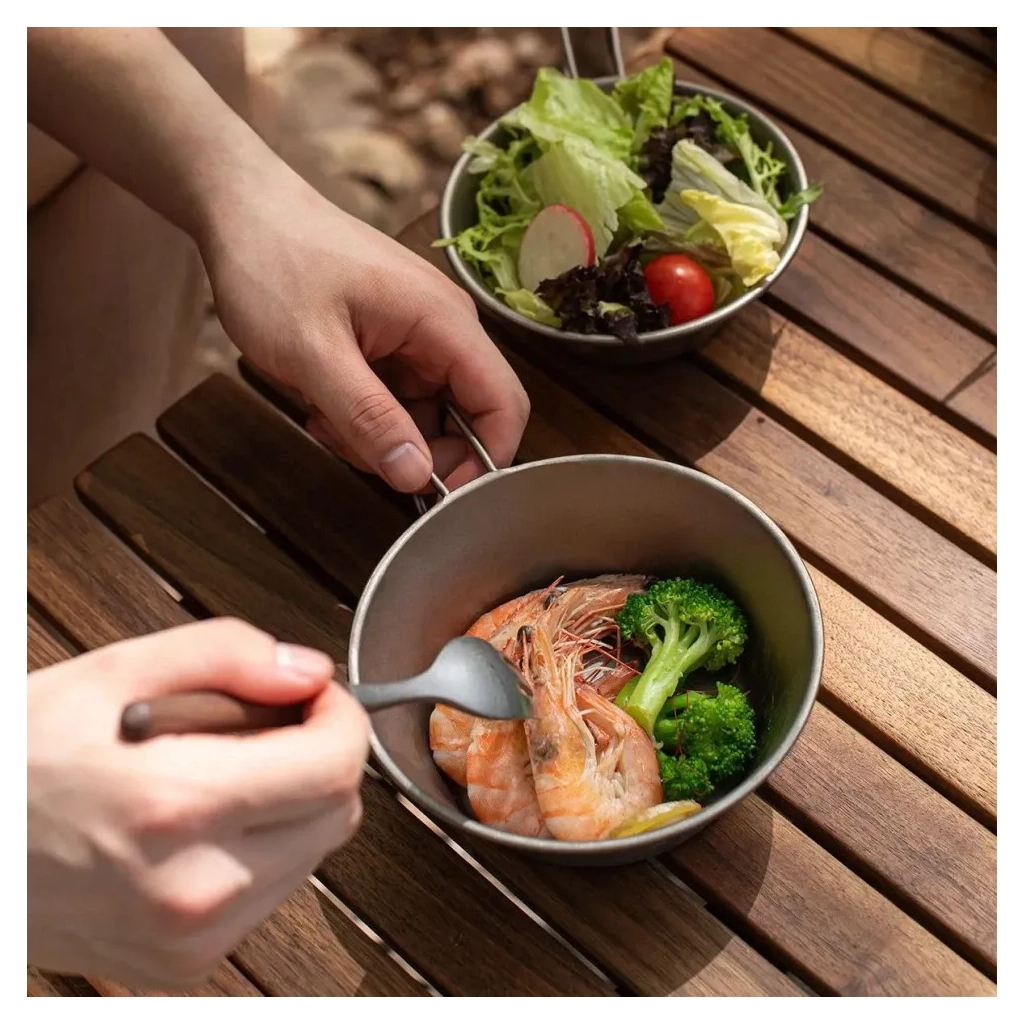 Миска туристична Naturehike титанова NH21CJ010 450 мл (6927595788158) Миска туристична Naturehike титанова NH21CJ010 450 мл (6927595788158)