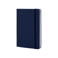 Notebook Optima A5 VIVELLA, soft cover, eraser, white block line, dark blue (O27104-24)