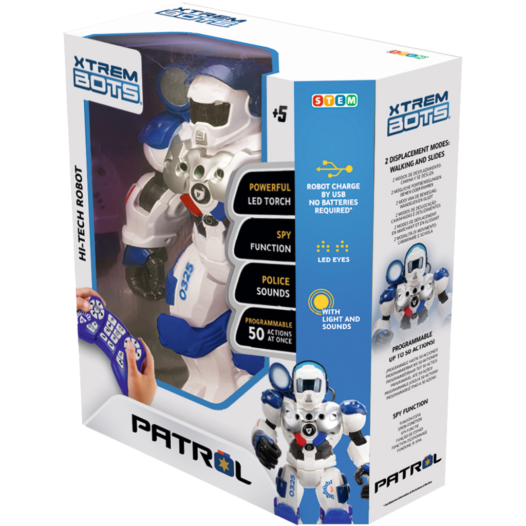 Інтерактивна іграшка BlueRocket Робот Патрульний Stem (XT380972)