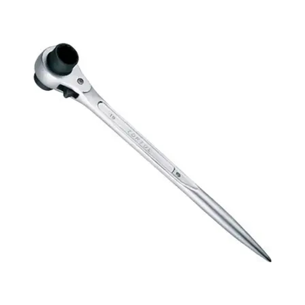 Ключ Toptul тріскачковий силовий з подвійною головкою 10x13мм, 240мм (AEAH1013) Ключ Toptul тріскачковий силовий з подвійною головкою 10x13мм, 240мм (AEAH1013)