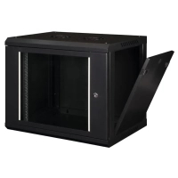Шафа настінна Hypernet 9U 19" 600x600 ProLine (PL-WMNC66-9U-BLACK)