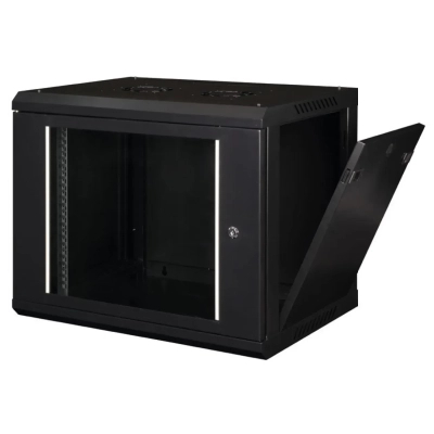 Шафа настінна Hypernet 9U 19" 600x600 ProLine (PL-WMNC66-9U-BLACK)