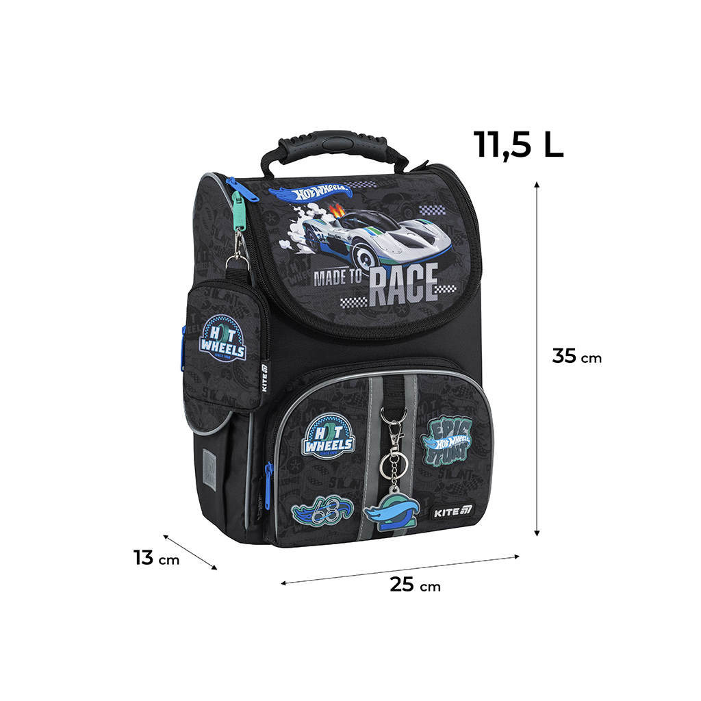 Портфель Kite Education 501 Hot Wheels (HW25-501S)