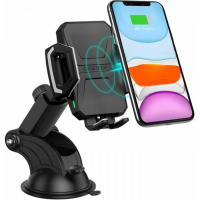 Універсальний автотримач Choetech 15W Fast Wireless Charger 4.7-7.2" (T521-F-101ACBK)