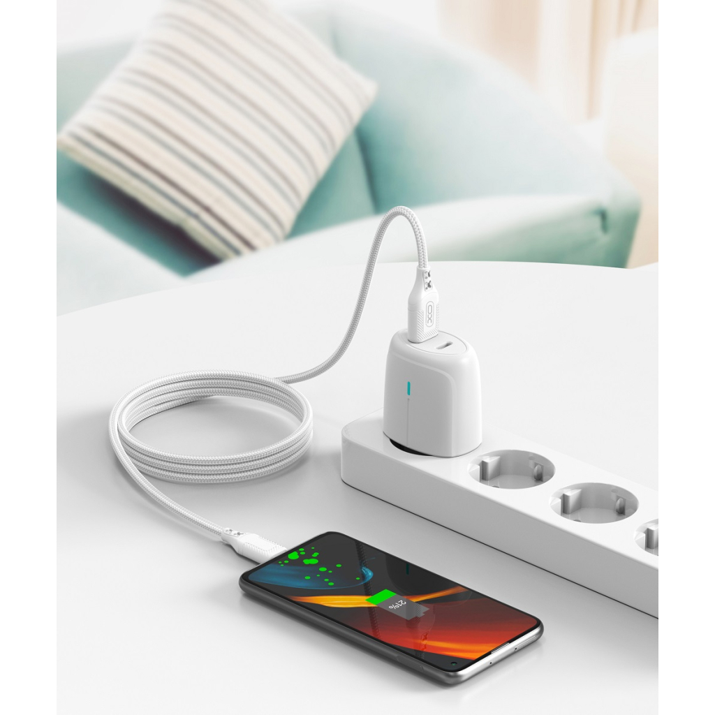 Дата кабель USB 2.0 AM to Micro 5P 1.0m braided white XO (NB235_M_White) Дата кабель USB 2.0 AM to Micro 5P 1.0m braided white XO (NB235_M_White)