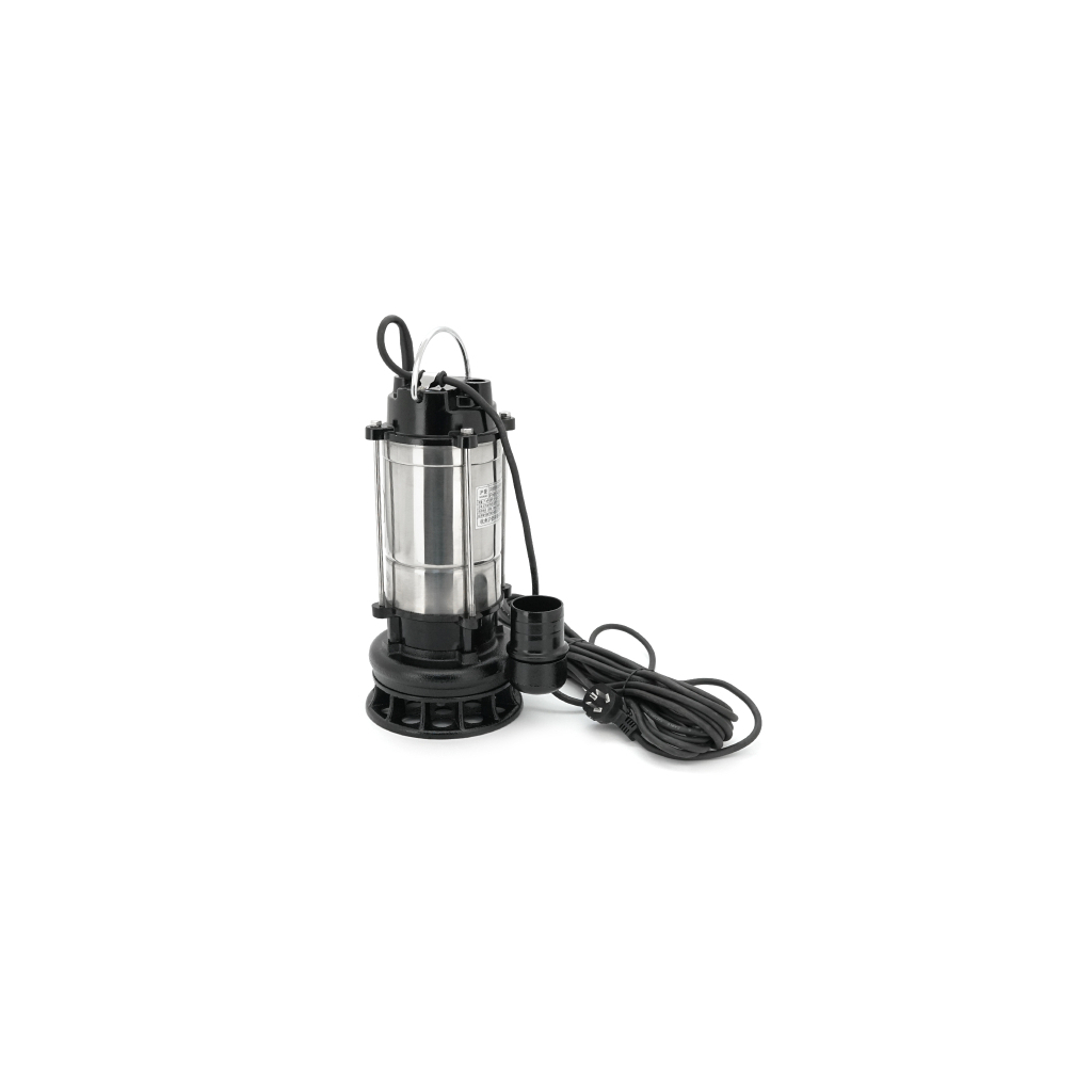 Заглибний насос Voltronic 750W, 220V, до 7 м³/год, підйом до 10 м, 50 мм, INOX, 410х200х235мм, 7,5 кг + перехідник (YT-P-750-10)