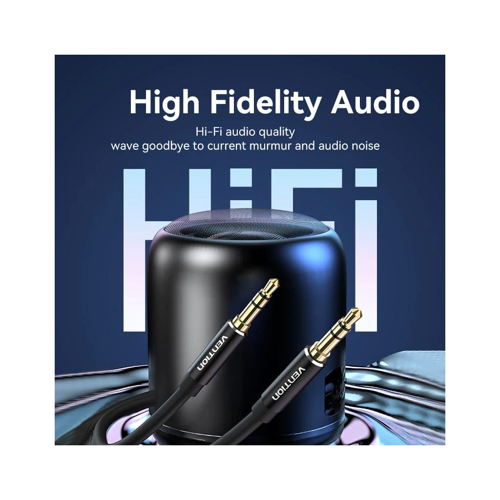 Кабель мультимедійний 3.5mm M to 3.5mm M 1.5m black Vention (BAXBG) Кабель мультимедійний 3.5mm M to 3.5mm M 1.5m black Vention (BAXBG)