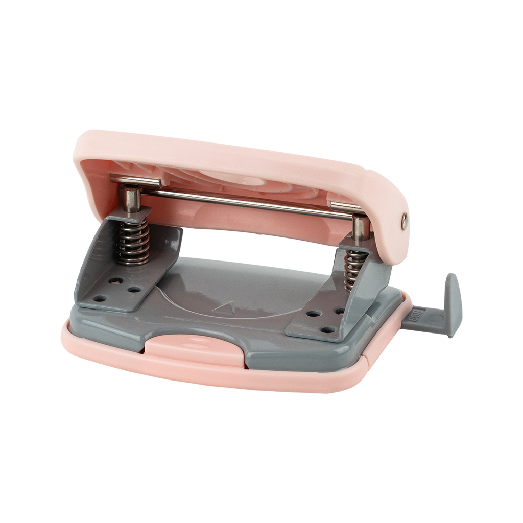 Діркопробивач Axent Welle-2 з пластиковий верх, 20 арк,Pastelini, рожевий (3820-10-A)