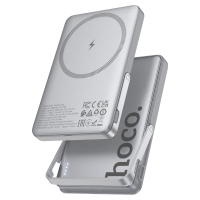 Батарея універсальна HOCO 5000mAh Sunlight PD/20W Magnetic Metal Grey (Q36 / 714986)