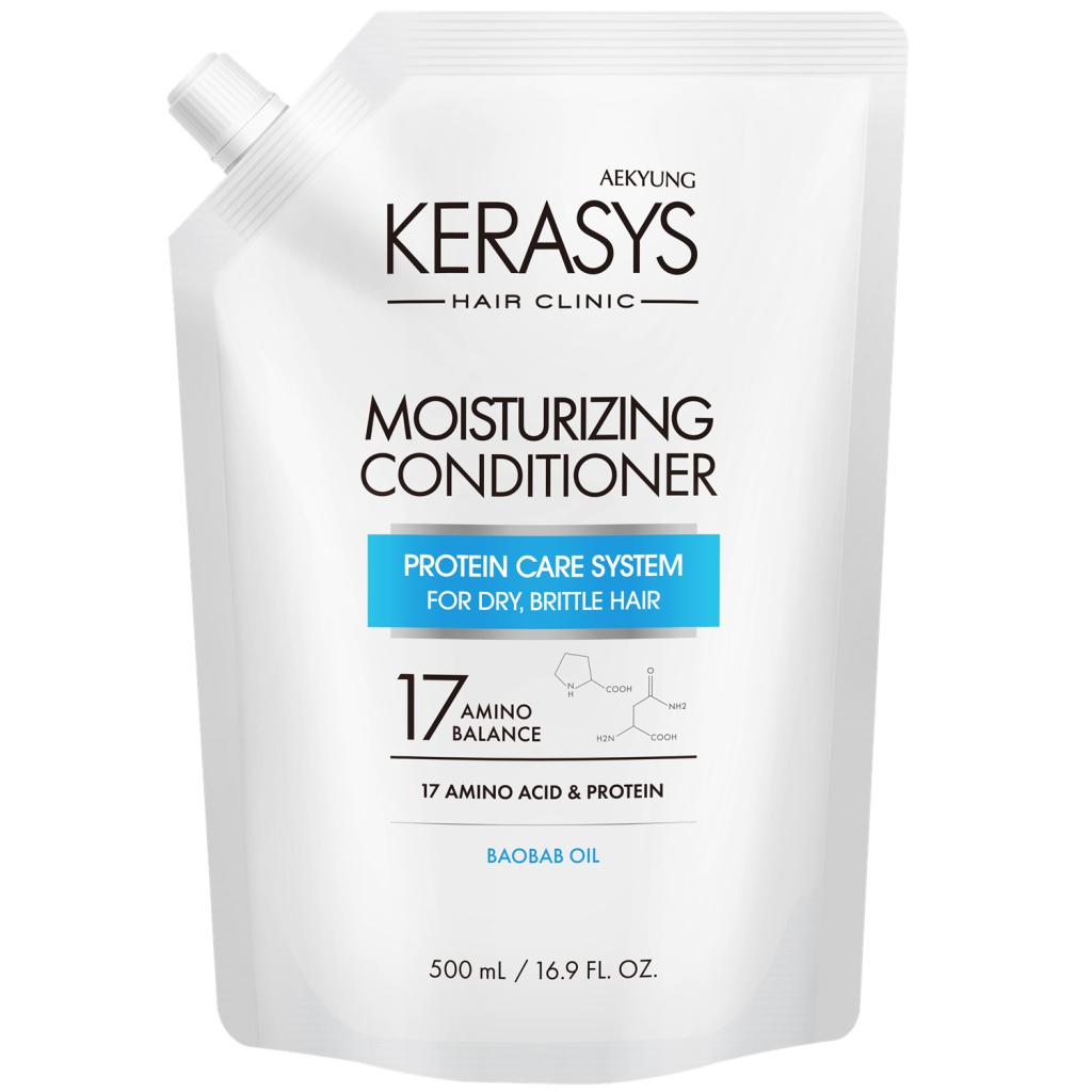 Кондиціонер для волосся KeraSys Hair Clinic Moisturizing Conditioner Дой-пак 500 мл (8801046902066)