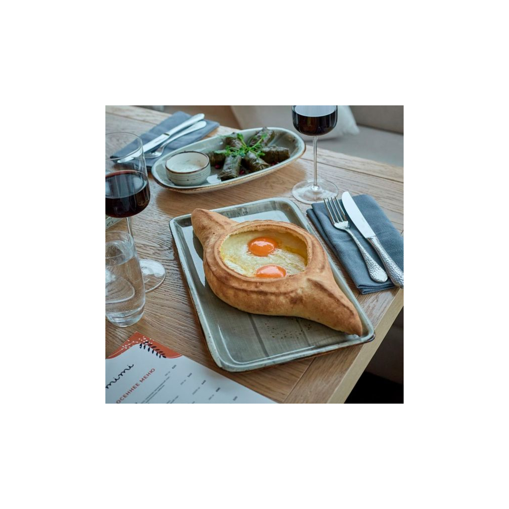 Блюдо By Bone серія "Harmony" прямокутне 35х16 см Supreme сіре (HA-SP-AR-38-DT)