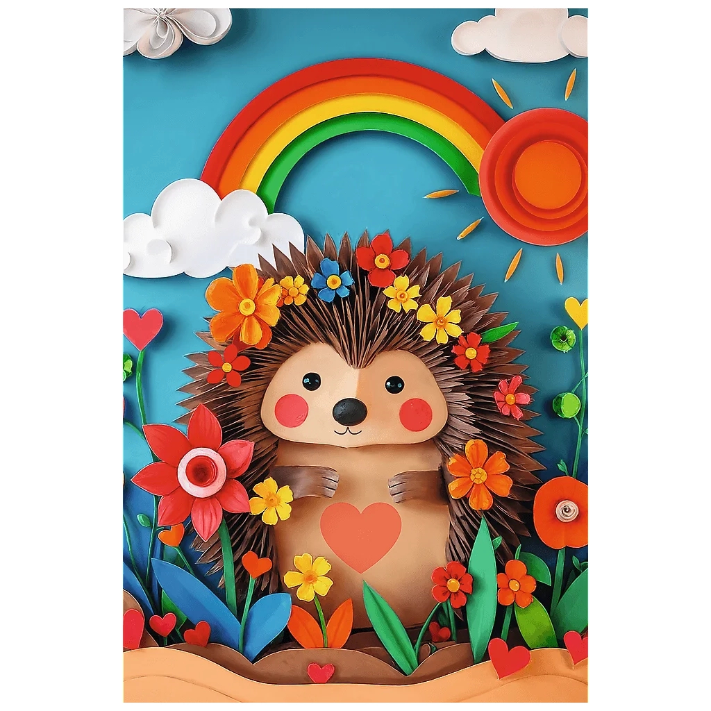 Пазл Trefl 40 річний ювілей Trefl/Мистецтво з паперу: маленький їжачок, 160 елементів (5900511400465)